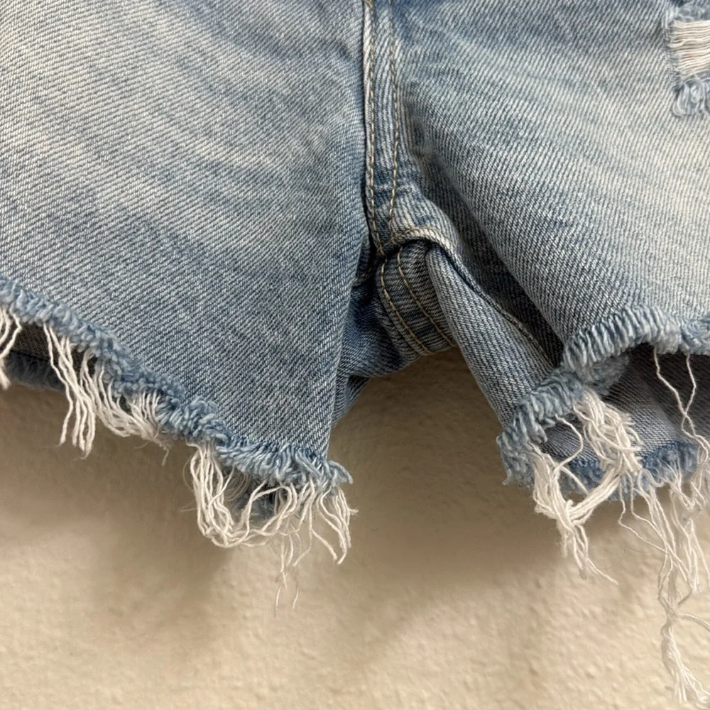 Hidden Distressed Jean Shorts - Picture 3 of 8